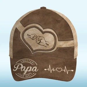 Personalisierte klassische Kappe mit Allover-print – Vatertagsgeschenk für Papa, Opa – Mein cooler Papa