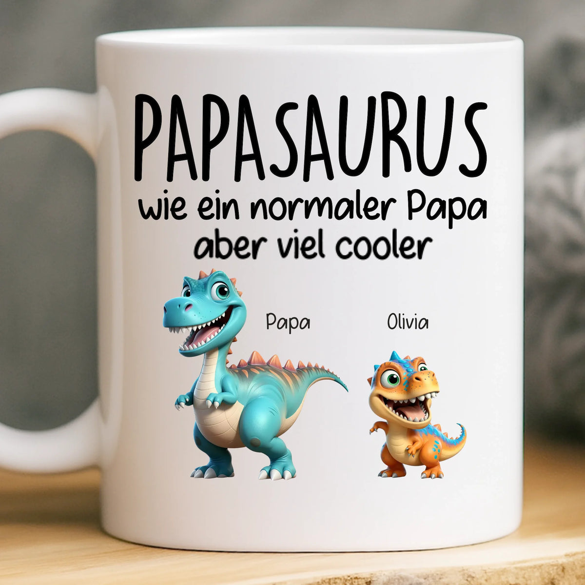 Personalisierte Tasse – Vatertagsgeschenk für Papa, Opa – Der coolste Papa