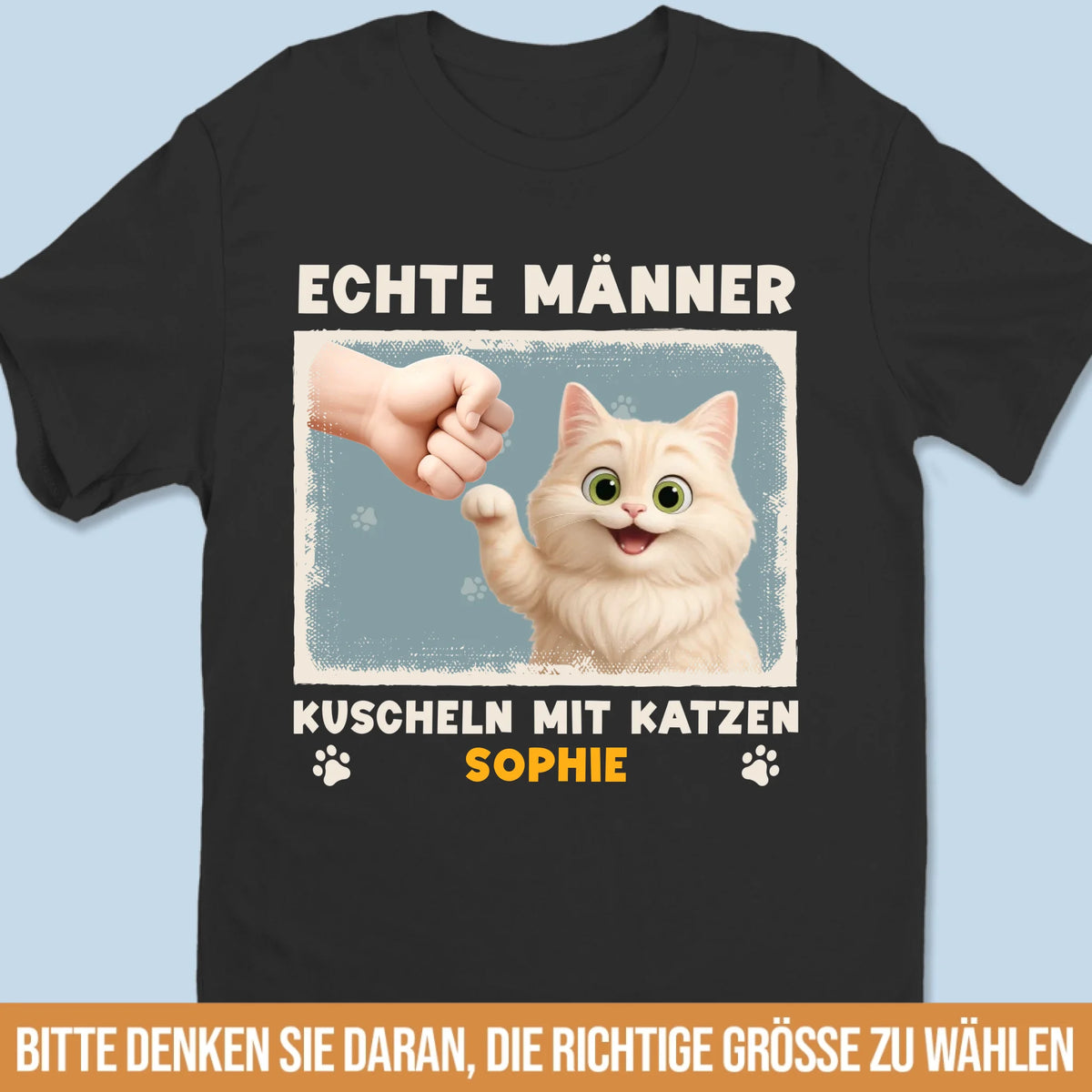 Personalisiertes Unisex-T-Shirt – Geschenk für Katzenliebhaber, Katzenbesitzer – Mit Katzen ist alles besser