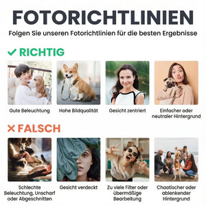 Personalisierte Flaschenlampe mit Foto – Muttertagsgeschenk für Mama – Du bist mein Glück