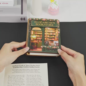 Individuelle faltbare Led-magie-buchlampe – personalisierte Büchergeschenke für Buchliebhaber, Bücherwürmer, Leser – Erleuchten Sie Ihren eigenen kleinen Buchladen